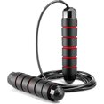 thumbnail image 2 of Cuerda para saltar roja para adultos, fitness, gimnasio, boxeo, salto rápido para hombres, mujeres y niños JM, 2 of 5