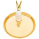 thumbnail image 3 of Chic Golden Ceramic Jewelry Plate Decorative Organizer Earring Tray For Bathroom Use 1Set, 3 of 4