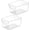 2-10 X 7.3 X 5, variant on Plastic Storage Bins 2 Count 10 X 7.3 X 5 Inch Home Organization