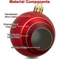 thumbnail image 3 of 40ct Christmas Ball Plated Ornaments Tree Collection for Holiday Wedding Party Decoration(40ct Brilliance, Red), 3 of 3