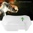 thumbnail image 3 of Turtle Aquarium,Turtle Tank, Small Plastic Open Fish Tank with Basking Platform for Turtles, Crayfish, Small Reptiles.[white], 3 of 9