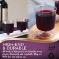 thumbnail image 5 of Plastic Wine Glasses - 240 pcs Disposable Hard Plastic Clear Glasses - 8 oz Red Wine - Unbreakable Bulk Cups Cocktail Drinking Glass Party Supplies for Wedding, Birthday, and other Occasions, 5 of 6