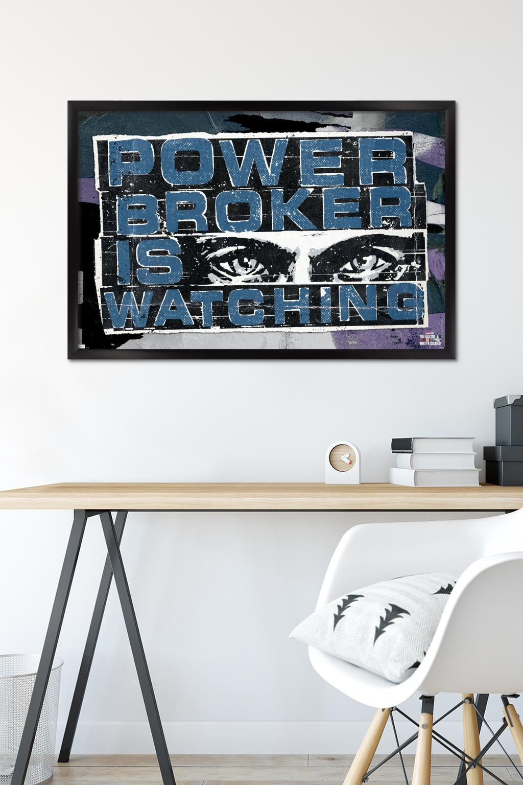 Marvel Falcon and Winter Soldier - Power Broker Watching 1 Wall Poster, 22.375" x 34", Framed