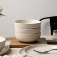 thumbnail image 4 of Vajilla De Cerámica Juego de vajilla de gres de 12 piezas con tazas, platos y cuencos aptos para microondas y lavavajillas, apilables, esmaltado mate blanco JASKFLY, 4 of 9