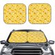 thumbnail image 2 of Balery Cool Duck With Yellow Strip Parasol para parabrisas de coche de 2 piezas | Parasol plegable para parabrisas delantero de coche para la mayoría de sedanes-Medium, 2 of 6