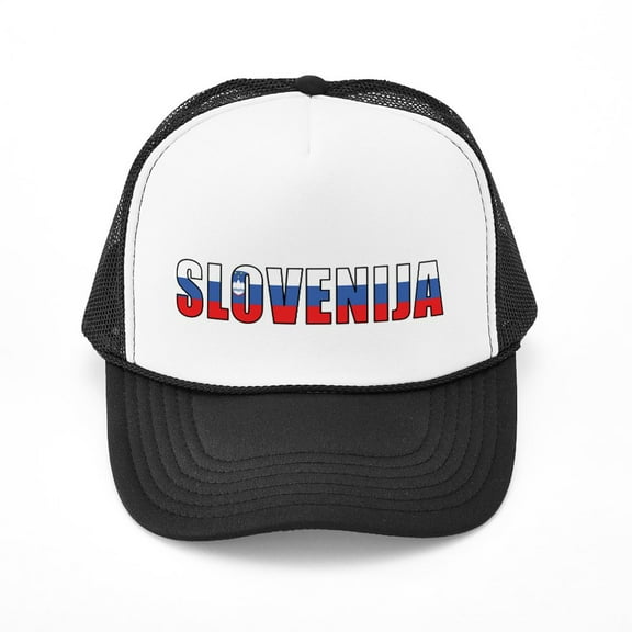 CafePress - Slovenia - Adjustable Unisex Printed Trucker Hat with Mesh Back