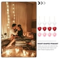 thumbnail image 3 of Jiyike 12PCS Chic Heart-shaped Hanging Items Valentine's Day Loving Heart Hanging Ornaments, 3 of 10