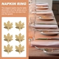thumbnail image 2 of Miangastore Golden Stainless Steel Napkin Rings 6Pcs 2.36x2.16x1.77in, 2 of 9