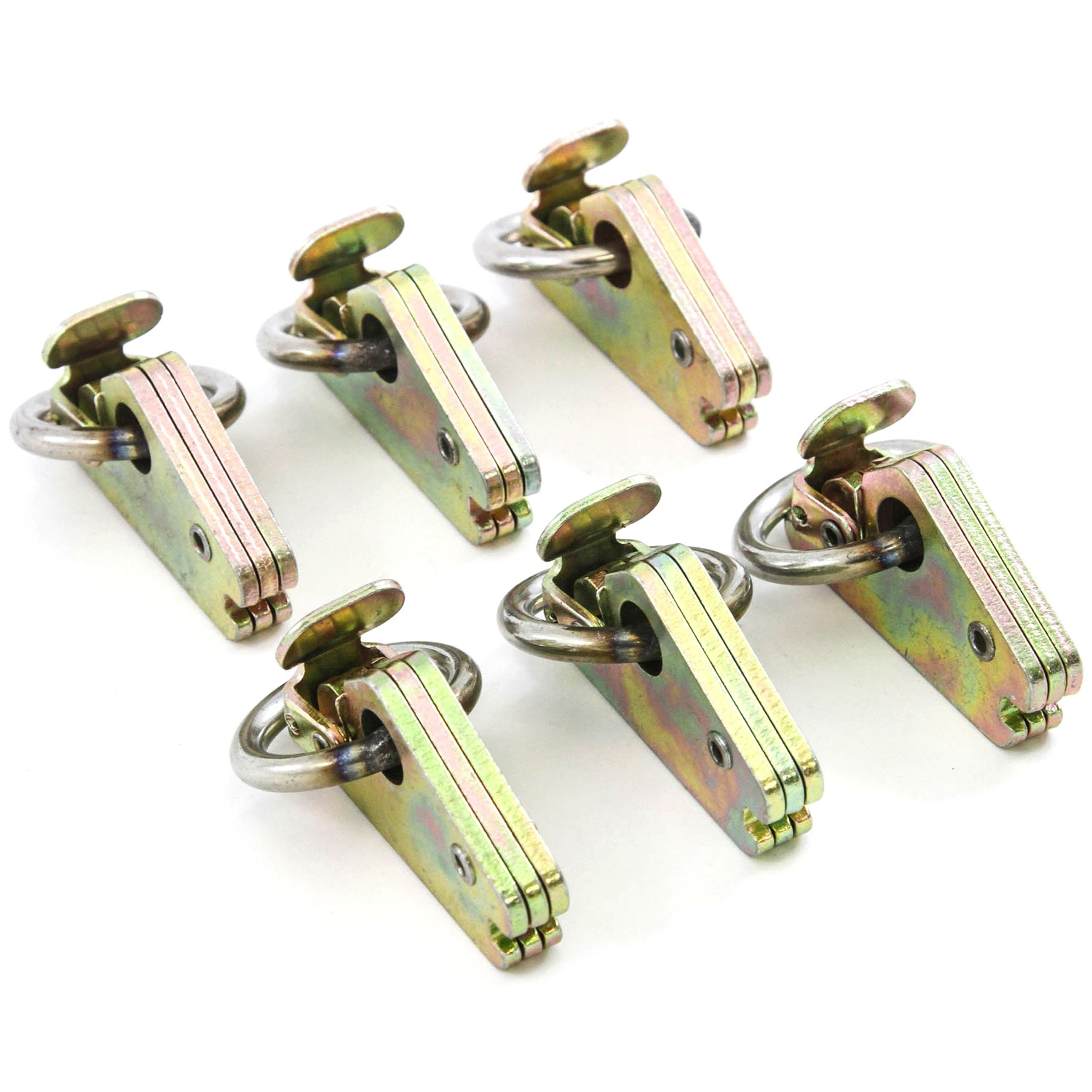 Red Hound Auto 6 E Track Rope Rings Heavy Duty Cargo Van Hook Encllosed ...