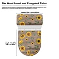 thumbnail image 6 of SEANATIVE Wood Sunflower Toilet Tank Covers Easy to Install Toilet Tank Lid Replacement Soft Toilet Tank Lid 2 Piece Toilet Lid Covers for Bathroom Decoration, 6 of 7