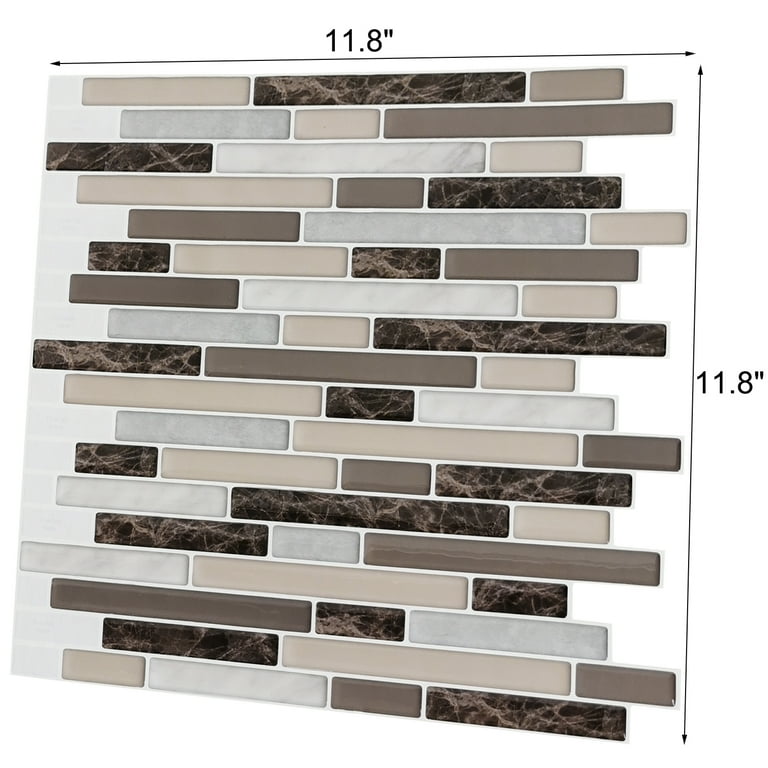Art3d Marble Beige 12 in. x 12 in. Peel and Stick Wall Tile Backsplash (10-Pack) Art3d Marble Beige 12 in. x 12 in. Peel and Stick Wall Tile Backsplash (10-Pack)