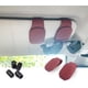 thumbnail image 3 of Soporte para gafas de sol para coche, soporte magnético para gafas de sol de cuero y clip para tarjeta de billete, accesorios universales para soporte de gafas de sol para coche, 2 piezas (rojo vino), 3 of 4
