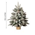 thumbnail image 3 of 17.7-Inch Snow-Covered Christmas Tree Tabletop Decoration With Flocked Finish Pvc Material For Holiday Home And Office Decor, 3 of 6