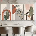 thumbnail image 3 of [2D Flat] 3pcs Frameless Decorative Canvas Art, 2D Flat Print, Tropical Jungle Leaf Desert Landscape Wall Art Set - Mid-Century Modern Bohemian Style for Home, Bedroom & Living Room Decoration, 2D F, 3 of 4