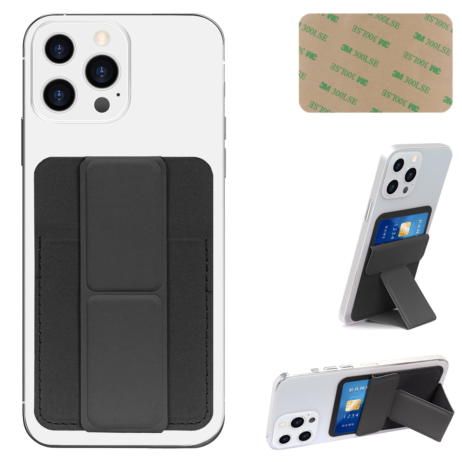 phone wallet sticker leather