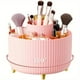 thumbnail image 1 of 60 ° Organizador de maquillaje giratorio, almacenamiento de cosméticos de plástico de 1 pieza con 5 compartimentos, soporte multifuncional para brochas, 1 of 2