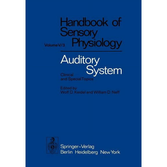 Auditory System: Clinical and Special Topics, (Paperback)