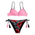 thumbnail image 1 of Traje de Baño Dividido de Bikini OAVQHLG3B Store Sin Espalda Estampado con Almohadilla en el Pecho, 1 of 4