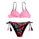 thumbnail image 1 of Traje de baño dividido de bikini sin espalda estampado con aro cómodo para mujer con almohadilla en el pecho OAVQHLG3B Store lin121212, 1 of 4