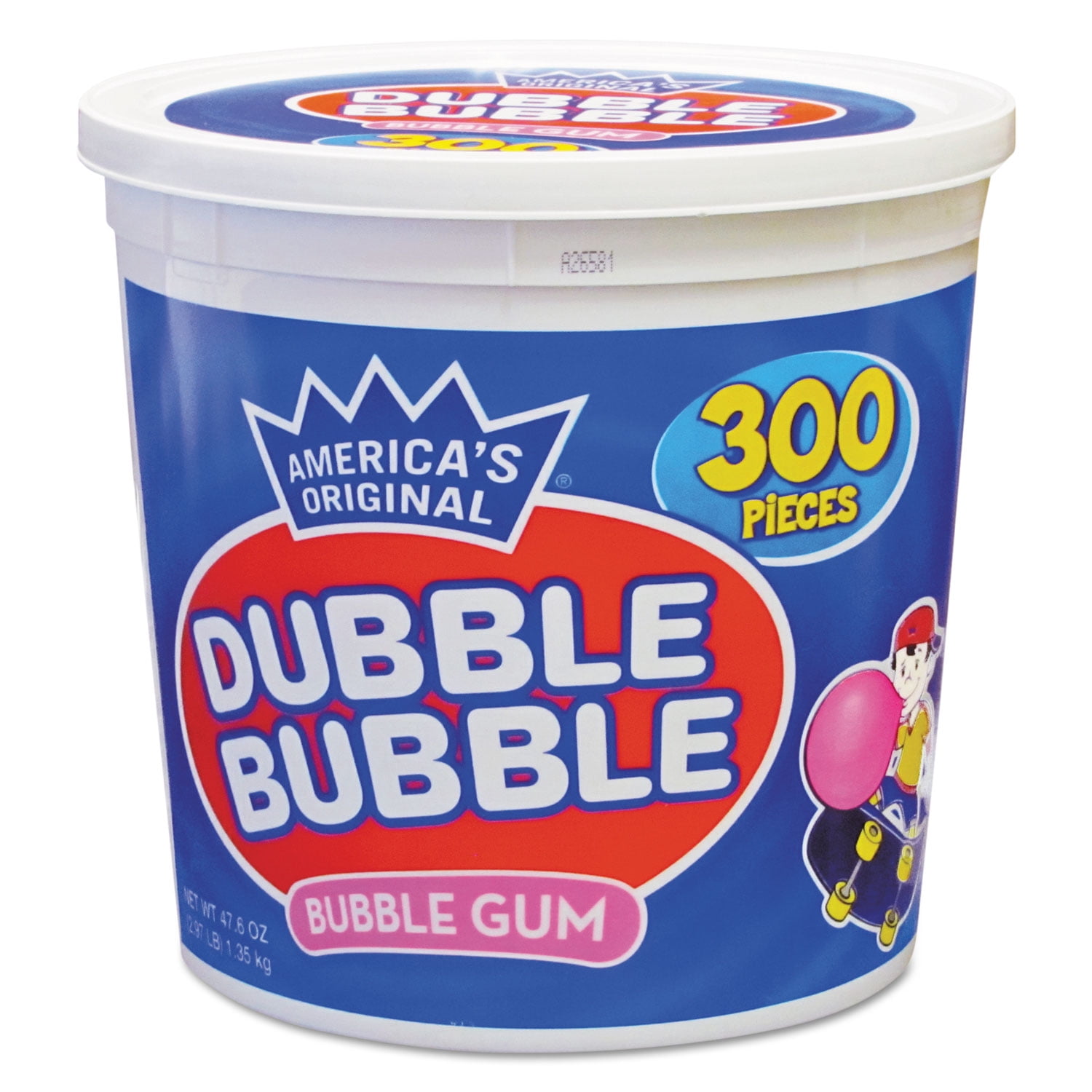 Dubble Bubble Bubble Gum, Original Pink, 300/Tub -TOO16403 - Walmart.com