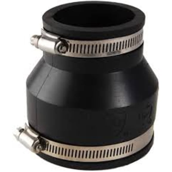 Avalon Rubber Flex Coupling Unparallel  2 x1-1/2" Tub Pipe Fittings & Couplers