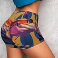 thumbnail image 4 of Xecao Colorful Gecko Jungle Art Print Workout Shorts for Women Soft Smooth Gym Yoga Scrunch Active Tennis Workout Running Shorts-Medium, 4 of 8