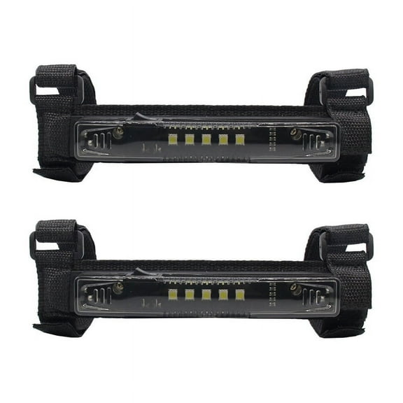 2X UTV ATV Interior Light, Universal Roll Bar Mount LED Light Roof Top Lamp for RZR Car Smoked Shell