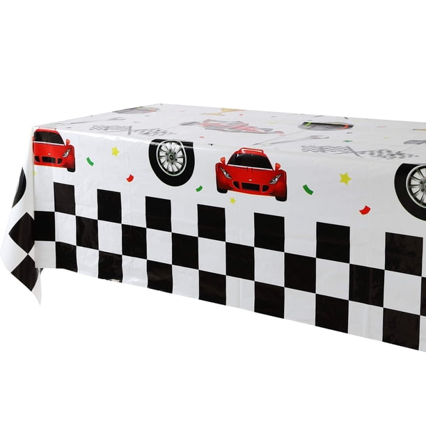 Mantel GGDE para fiesta temática de coches de carreras para cumpleaños de niños