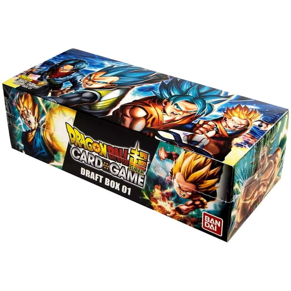 Dragon Ball Z Super Draft 01 Booster Box: 24 packs   4 leader cards! (Galactic Battle & Union Force Series 2)