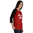 thumbnail image 2 of Inkmeso Blessed Mama Tshirt Tops For Mom Raglan&nbsp;Quarter&nbsp;Sleeve Graphic Shirt, 2 of 8