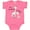 Hot Pink, variant on Inktastic My Grandma Loves Me Giraffe Boys or Girls Baby Bodysuit