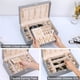 thumbnail image 2 of Organizador de Caja de Joyería LANDICI de 2 Niveles con 4 Compartimentos para Relojes, 2 of 7