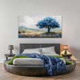 thumbnail image 5 of WFSposterLarge Farmhouse Wall Decor For Living Room Frame Wall Art For Bedroom Office Decoration Field Scenery Wall Painting Blue Trees Artwork canva Pictures Modern Aesthetics Home Decor, 5 of 7