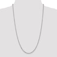 thumbnail image 2 of 14K White Gold 3mm Diamond Cut Cable Chain 18 Inch, 2 of 6