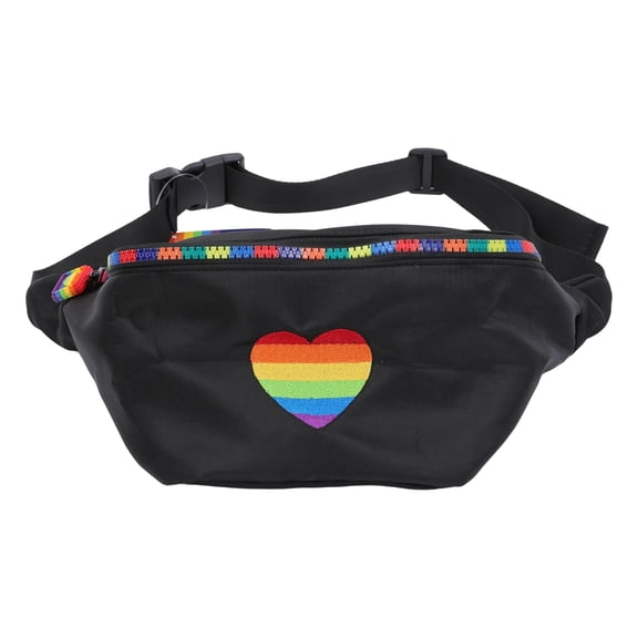 Pride Black and Rainbow Fanny Pack