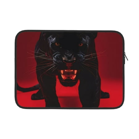 Vsdgher Black Panther Red Background Laptop Sleeve Water-Resistant Protective Computer Cover Carrying Case Bag Compatible Protective Case-15 inch