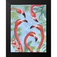 thumbnail image 2 of Phillips, Anita 12x14 Black Modern Framed Museum Art Print Titled - Flamingos IV, 2 of 5