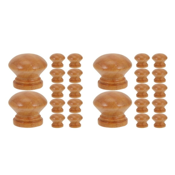 DECOMELODY Solid Wood Knobs for Furniture Owners in Simple Style 40Pcs 0.93X0.75X0.73In