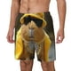 thumbnail image 1 of Fotbe Heavy Metal Style Guinea Pig Traje de Baño para Hombre – Shorts de Natación de Secado Rápido con Forro y Bolsillos-X-Large, 1 of 6