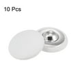 thumbnail image 3 of Uxcell 10pcs 34L Fabric Cloth Covered Button 21mm Metal Shank Round Sewing Buttons for Suits Dress Blouses, White, 3 of 5
