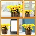thumbnail image 3 of LIFKOME 2pcs Rustic Flower Barrel Planter Pots Tree Stump Design for Indoor and Outdoor Home Use, 3 of 8