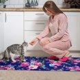 thumbnail image 3 of Pioneer Flower Floral Print Pattern Kitchen Rugs Sets Of 2,Anti Fatigue Kitchen Mat Rugs Non Slip Washable,Decorative Kitchen Floor Mats for Kitchen,Sink,Laundry,17"x30"+17"x47", 3 of 7