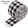 thumbnail image 2 of Buffalo Plaid Ribbons Wired Edges, 2 Rolls Black and Red Checkered Ribbon for Christmas Tree Gift Decorations, 2 of 7