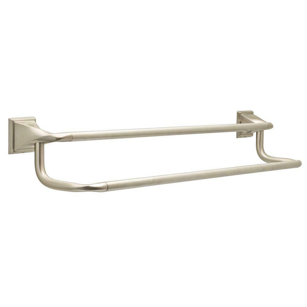 Delta 24 Inch Towel Bar Hanging Wall Bathroom Rack Storage Double