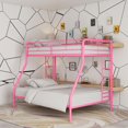 thumbnail image 1 of DHP Dusty Metal Bunk Bed, Pink, 1 of 6