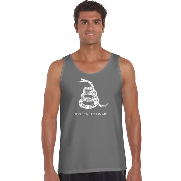 LA Pop Art Men's Word Art Tank Top - DONT TREAD ON ME