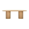 thumbnail image 2 of Maklaine Modern Contemporary Natural Ash Wood Oval Dining Table, 2 of 9