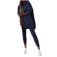 thumbnail image 2 of Women's Two-Piece Set Round Neck Long Sleeved Casual Leggings Fashionable Breathable Lightweight Two-piece Set for Women, 2 of 5
