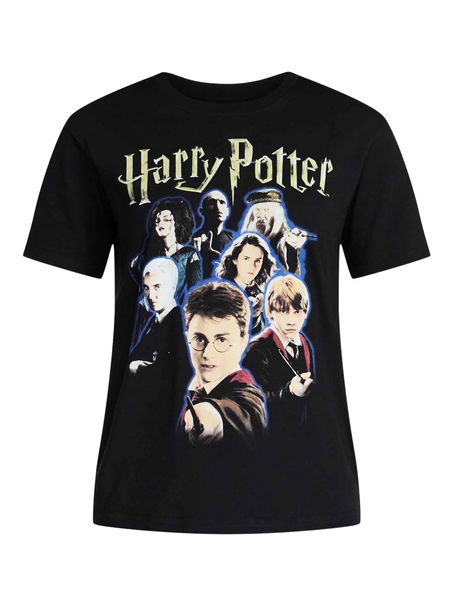 Harry Potter Women's Graphic Tee with Short Sleeves, Sizes XXS-XXL