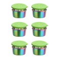 thumbnail image 1 of Contenedores Condimentos Pequeños Salacas Salsa Cazas Ensalada 6 60 Ml Acero Inoxidable A Prueba Fugas para Picnics Preparación Comida Y Almacenamiento, 1 of 6